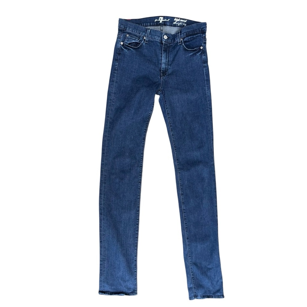 7 For All Mankind Slim Straight Jeans Long Denim